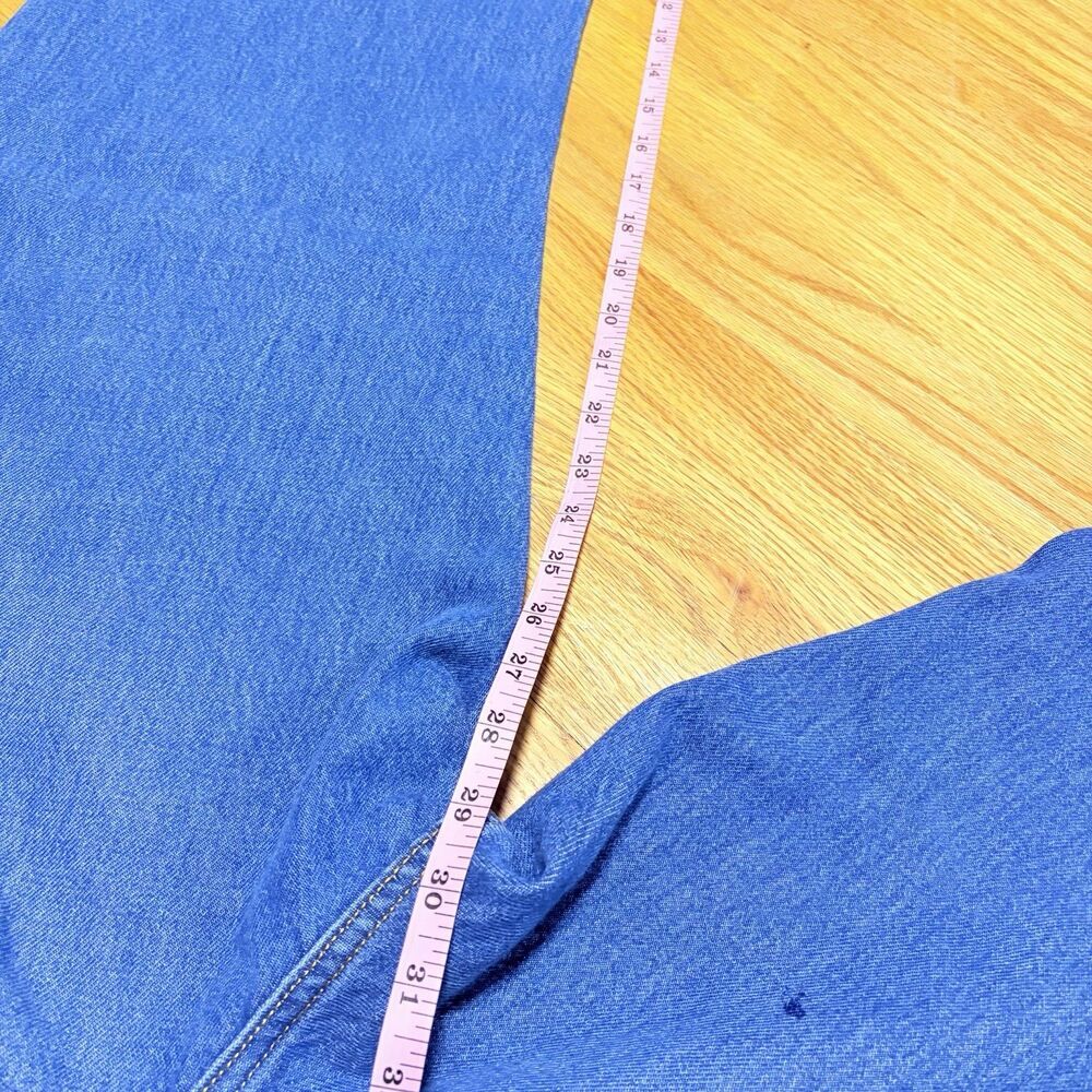 Levi’s 94 Baggy Men’s Jeans 32x31 Blue Denim Loose Fit Straight Leg WaterLess - Picture 8 of 9